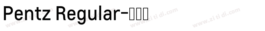Pentz Regular字体转换